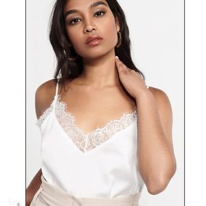 Satin Cami with lace